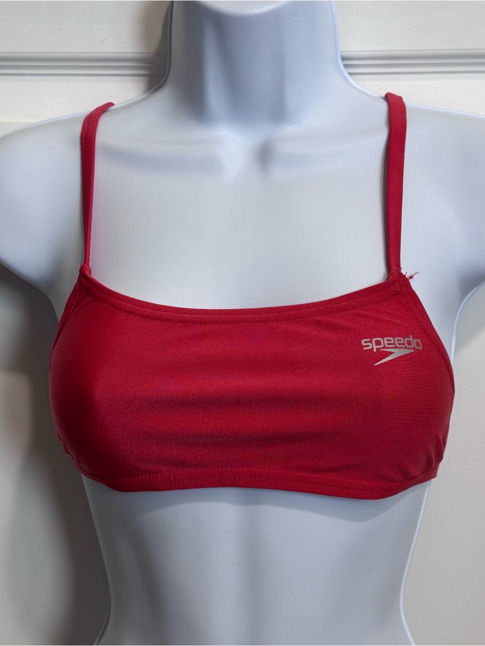Speedo Women’s Red Swim Bikini Top XS